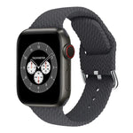 Dây đồng hồ thay thế bằng silicone bện có khóa cho Apple Watch Series, 7 45mm / 6 & SE & 5 & 4 44mm / 3 & 2 & 1 42mm, 7 41mm / 6 & SE & 5 & 4 40mm / 3 & 2 & 1 38mm