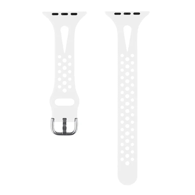 Dây đồng hồ thay thế bằng silicone cho Apple Watch Series, 7 45mm / 6 & SE & 5 & 4 44mm / 3 & 2 & 1 42mm, 7 41mm / 6 & SE & 5 & 4 40mm / 3 & 2 & 1 38mm