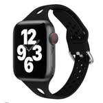 Dây đồng hồ thay thế bằng silicone cho Apple Watch Series, 7 45mm / 6 & SE & 5 & 4 44mm / 3 & 2 & 1 42mm, 7 41mm / 6 & SE & 5 & 4 40mm / 3 & 2 & 1 38mm