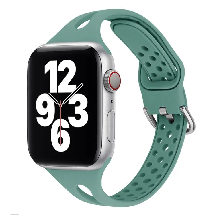 Dây đồng hồ thay thế bằng silicone cho Apple Watch Series, 7 45mm / 6 & SE & 5 & 4 44mm / 3 & 2 & 1 42mm, 7 41mm / 6 & SE & 5 & 4 40mm / 3 & 2 & 1 38mm