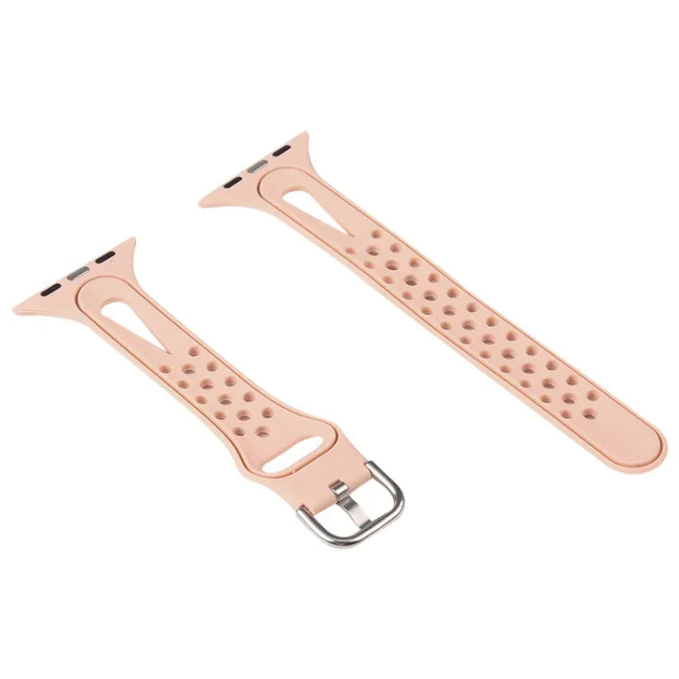 Dây đồng hồ thay thế bằng silicone cho Apple Watch Series, 7 45mm / 6 & SE & 5 & 4 44mm / 3 & 2 & 1 42mm, 7 41mm / 6 & SE & 5 & 4 40mm / 3 & 2 & 1 38mm
