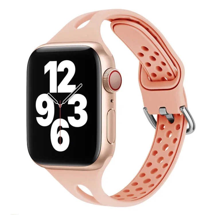 Dây đồng hồ thay thế bằng silicone cho Apple Watch Series, 7 45mm / 6 & SE & 5 & 4 44mm / 3 & 2 & 1 42mm, 7 41mm / 6 & SE & 5 & 4 40mm / 3 & 2 & 1 38mm