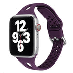 Dây đồng hồ thay thế bằng silicone cho Apple Watch Series, 7 45mm / 6 & SE & 5 & 4 44mm / 3 & 2 & 1 42mm, 7 41mm / 6 & SE & 5 & 4 40mm / 3 & 2 & 1 38mm