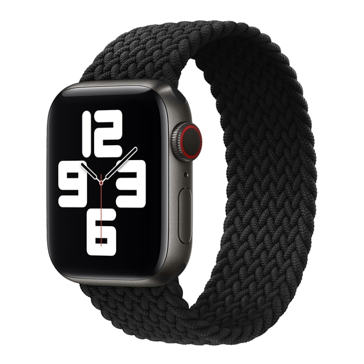 Dây đồng hồ thay thế bện nylon đầu kim loại màu trơn cho Apple Watch Series 6 & SE & 5 & 4 40mm / 3 & 2 & 1 38mm, XS 128mm, S 135mm, M 145mm