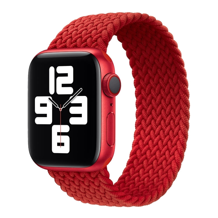 Dây đồng hồ thay thế bện nylon đầu kim loại màu trơn cho Apple Watch Series 6 & SE & 5 & 4 40mm / 3 & 2 & 1 38mm, XS 128mm, S 135mm, M 145mm