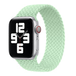 Dây đồng hồ thay thế bện nylon đầu kim loại màu trơn cho Apple Watch Series 6 & SE & 5 & 4 40mm / 3 & 2 & 1 38mm, XS 128mm, S 135mm, M 145mm