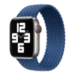 Dây đồng hồ thay thế bện nylon đầu kim loại màu trơn cho Apple Watch Series 6 & SE & 5 & 4 40mm / 3 & 2 & 1 38mm, XS 128mm, S 135mm, M 145mm