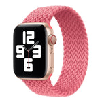 Dây đồng hồ thay thế bện nylon đầu kim loại màu trơn cho Apple Watch Series 6 & SE & 5 & 4 40mm / 3 & 2 & 1 38mm, XS 128mm, S 135mm, M 145mm