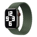 Dây đồng hồ thay thế bằng nylon bện đầu kim loại màu trơn cho Apple Watch Series 6 & SE & 5 & 4 40mm / 3 & 2 & 1 38mm, L 155mm
