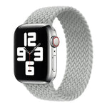 Dây đồng hồ thay thế bằng nylon bện đầu kim loại màu trơn cho Apple Watch Series 6 & SE & 5 & 4 40mm / 3 & 2 & 1 38mm, L 155mm