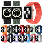 Dây đồng hồ thay thế bằng nylon bện đầu kim loại màu trơn cho Apple Watch Series 6 & SE & 5 & 4 40mm / 3 & 2 & 1 38mm, L 155mm