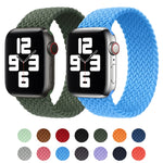 Dây đeo thay thế dây nylon dệt màu trơn đầu kim loại cho Apple Watch Series 6 & SE & 5 & 4 44mm / 3 & 2 & 1 42mm, XS 135mm, S 145mm, M 155mm