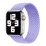 Dây đeo thay thế dây nylon dệt màu trơn đầu kim loại cho Apple Watch Series 6 & SE & 5 & 4 44mm / 3 & 2 & 1 42mm, XS 135mm, S 145mm, M 155mm
