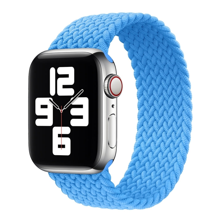 Dây đeo thay thế dây nylon dệt màu trơn đầu kim loại cho Apple Watch Series 6 & SE & 5 & 4 44mm / 3 & 2 & 1 42mm, XS 135mm, S 145mm, M 155mm