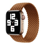 Dây đồng hồ thay thế bằng nylon bện đầu kim loại màu trơn cho Apple Watch Series 6 & SE & 5 & 4 44mm / 3 & 2 & 1 42mm, L 165mm