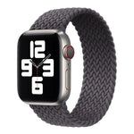 Dây đồng hồ thay thế bằng nylon bện đầu kim loại màu trơn cho Apple Watch Series 6 & SE & 5 & 4 44mm / 3 & 2 & 1 42mm, L 165mm