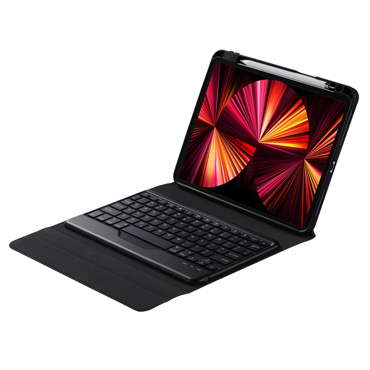 Bao da bàn phím Bluetooth có thể tách rời B011 với giá đỡ tam giác và khe cắm bút, dành cho iPad 9.7 2018 & 2017 / Pro 9.7 / Air 2, dành cho iPad 10.2 2020 & 2019 / Pro 10.5 inch / Air 3 10.5 inch