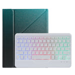 Bao da bàn phím Bluetooth có đèn nền có thể tách rời B011S với giá đỡ tam giác và khe cắm bút, dành cho iPad 9.7 2018 & 2017 / Pro 9.7 / Air 2, dành cho iPad 10.2 2020 & 2019 / Pro 10.5 inch / Air 3 10.5 inch