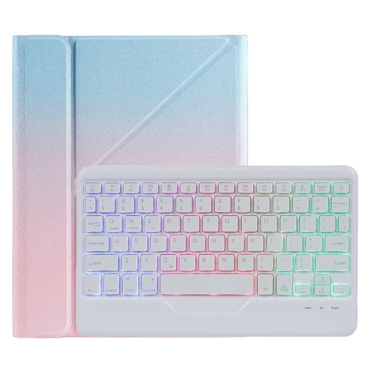Bao da bàn phím Bluetooth có đèn nền có thể tách rời B011S với giá đỡ tam giác và khe cắm bút, dành cho iPad 9.7 2018 & 2017 / Pro 9.7 / Air 2, dành cho iPad 10.2 2020 & 2019 / Pro 10.5 inch / Air 3 10.5 inch
