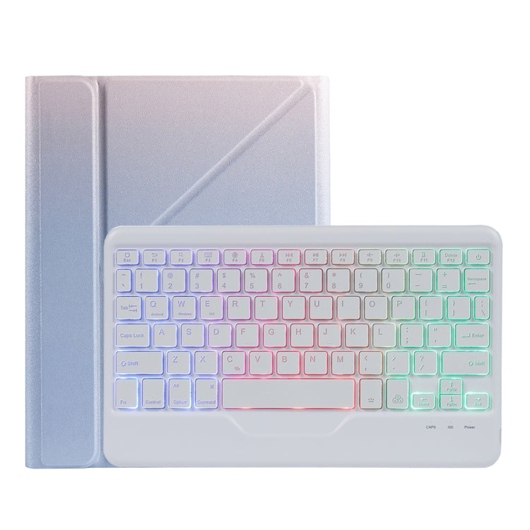 Bao da bàn phím Bluetooth có đèn nền có thể tách rời B011S với giá đỡ tam giác và khe cắm bút, dành cho iPad 9.7 2018 & 2017 / Pro 9.7 / Air 2, dành cho iPad 10.2 2020 & 2019 / Pro 10.5 inch / Air 3 10.5 inch
