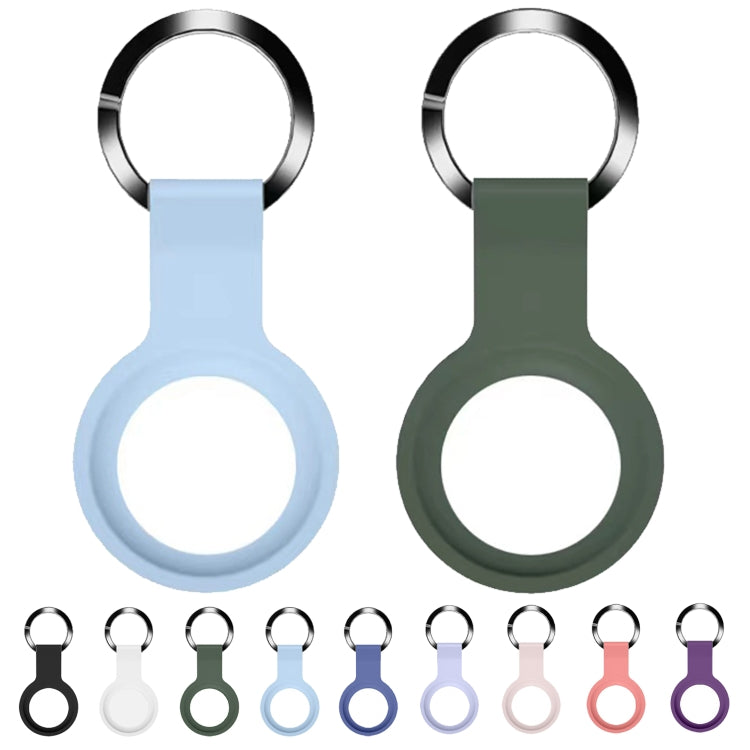 Ốp bảo vệ silicone lỏng Mutural kèm móc khóa cho AirTag thế hệ 2 / AirTag thế hệ 1
