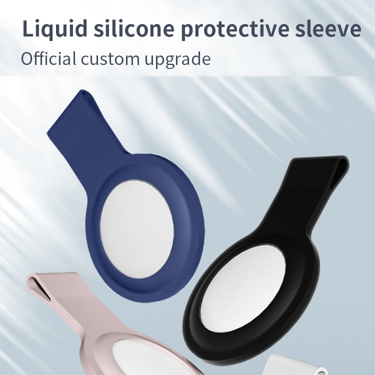 Ốp bảo vệ silicone lỏng Mutural kèm móc khóa cho AirTag thế hệ 2 / AirTag thế hệ 1