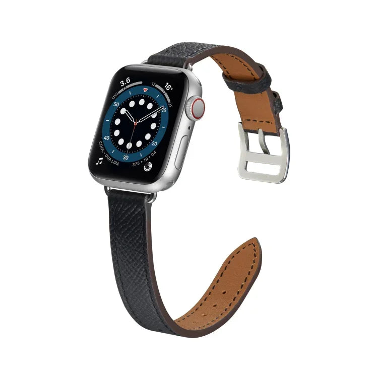 Dây đồng hồ da kiểu B cho Apple Watch Series, 7 45mm / 6 & SE & 5 & 4 44mm / 3 & 2 & 1 42mm, 7 41mm / 6 & SE & 5 & 4 40mm / 3 & 2 & 1 38mm