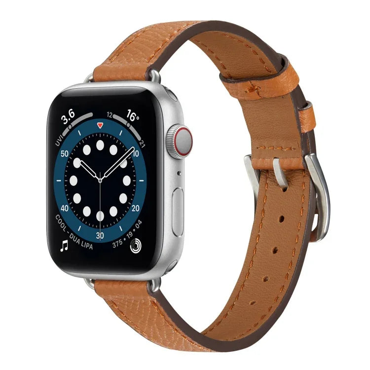 Dây đồng hồ da kiểu B cho Apple Watch Series, 7 45mm / 6 & SE & 5 & 4 44mm / 3 & 2 & 1 42mm, 7 41mm / 6 & SE & 5 & 4 40mm / 3 & 2 & 1 38mm