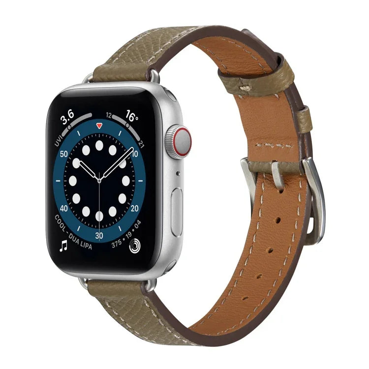 Dây đồng hồ da kiểu B cho Apple Watch Series, 7 45mm / 6 & SE & 5 & 4 44mm / 3 & 2 & 1 42mm, 7 41mm / 6 & SE & 5 & 4 40mm / 3 & 2 & 1 38mm