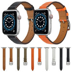 Dây đồng hồ da kiểu B cho Apple Watch Series, 7 45mm / 6 & SE & 5 & 4 44mm / 3 & 2 & 1 42mm, 7 41mm / 6 & SE & 5 & 4 40mm / 3 & 2 & 1 38mm