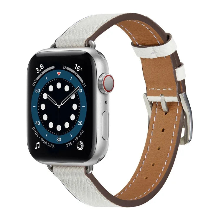 Dây đồng hồ da kiểu B cho Apple Watch Series, 7 45mm / 6 & SE & 5 & 4 44mm / 3 & 2 & 1 42mm, 7 41mm / 6 & SE & 5 & 4 40mm / 3 & 2 & 1 38mm