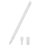 Bộ ốp bảo vệ bút cảm ứng silicone màu đơn cho Apple Pencil 2 3 trong 1