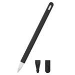 Bộ ốp bảo vệ bút cảm ứng silicone màu đơn cho Apple Pencil 2 3 trong 1