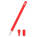 Bộ ốp bảo vệ bút cảm ứng silicone màu đơn cho Apple Pencil 2 3 trong 1