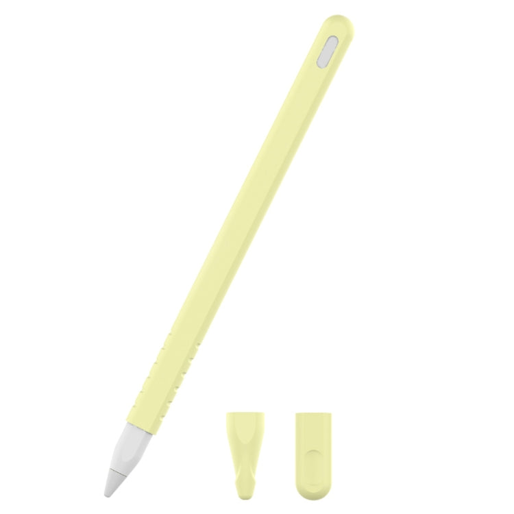 Bộ ốp bảo vệ bút cảm ứng silicone màu đơn cho Apple Pencil 2 3 trong 1