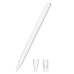 Bộ ốp bảo vệ bút cảm ứng silicone màu đơn cho Apple Pencil 2 3 trong 1