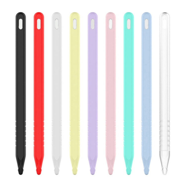 Bộ ốp bảo vệ bút cảm ứng silicone màu đơn cho Apple Pencil 2 3 trong 1