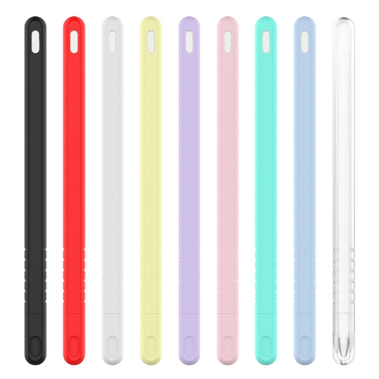 Bộ ốp bảo vệ bút cảm ứng silicone màu đơn cho Apple Pencil 2 3 trong 1