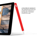 Bộ ốp bảo vệ bút cảm ứng silicone màu đơn cho Apple Pencil 2 3 trong 1