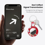 Bao da bảo vệ chất liệu da cho AirTag thế hệ 2 / AirTag thế hệ 1, tiêu chuẩn, lắp đặt nhanh