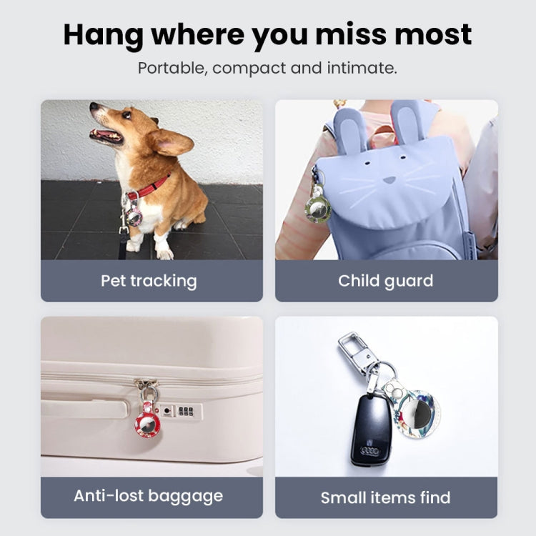 Bao da bảo vệ chất liệu da cho AirTag thế hệ 2 / AirTag thế hệ 1, tiêu chuẩn, lắp đặt nhanh