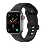 Dây đồng hồ silicone cho Apple Watch Series, 7 41mm / 6 & SE & 5 & 4 40mm / 3 & 2 & 1 38mm, Kích thước: Mã nhỏ, 7 45mm / 6 & SE & 5 & 4 44mm / 3 & 2 & 1 42mm, Kích thước: Mã nhỏ