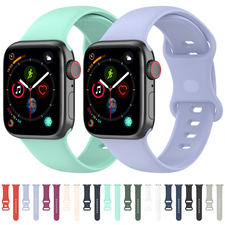 Dây đồng hồ silicone cho Apple Watch Series, 7 41mm / 6 & SE & 5 & 4 40mm / 3 & 2 & 1 38mm, Kích thước: Mã nhỏ, 7 45mm / 6 & SE & 5 & 4 44mm / 3 & 2 & 1 42mm, Kích thước: Mã nhỏ