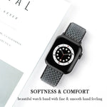 Dây đồng hồ nylon thay thế họa tiết sóng cho Apple Watch Series, 7 45mm / 6 & SE & 5 & 4 44mm / 3 & 2 & 1 42mm, 7 41mm / 6 & SE & 5 & 4 40mm / 3 & 2 & 1 38mm