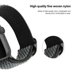 Dây đồng hồ nylon thay thế họa tiết sóng cho Apple Watch Series, 7 45mm / 6 & SE & 5 & 4 44mm / 3 & 2 & 1 42mm, 7 41mm / 6 & SE & 5 & 4 40mm / 3 & 2 & 1 38mm