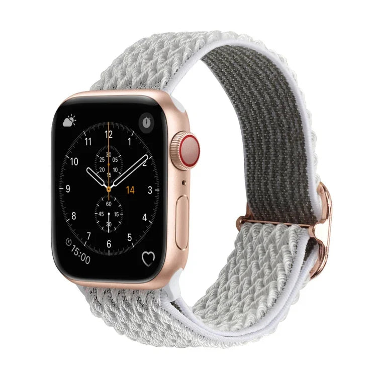 Dây đồng hồ nylon thay thế họa tiết sóng cho Apple Watch Series, 7 45mm / 6 & SE & 5 & 4 44mm / 3 & 2 & 1 42mm, 7 41mm / 6 & SE & 5 & 4 40mm / 3 & 2 & 1 38mm