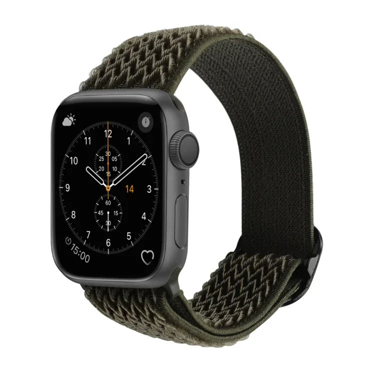 Dây đồng hồ nylon thay thế họa tiết sóng cho Apple Watch Series, 7 45mm / 6 & SE & 5 & 4 44mm / 3 & 2 & 1 42mm, 7 41mm / 6 & SE & 5 & 4 40mm / 3 & 2 & 1 38mm