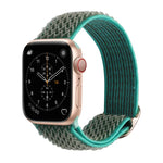 Dây đồng hồ nylon thay thế họa tiết sóng cho Apple Watch Series, 7 45mm / 6 & SE & 5 & 4 44mm / 3 & 2 & 1 42mm, 7 41mm / 6 & SE & 5 & 4 40mm / 3 & 2 & 1 38mm