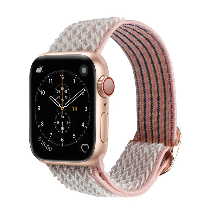 Dây đồng hồ nylon thay thế họa tiết sóng cho Apple Watch Series, 7 45mm / 6 & SE & 5 & 4 44mm / 3 & 2 & 1 42mm, 7 41mm / 6 & SE & 5 & 4 40mm / 3 & 2 & 1 38mm