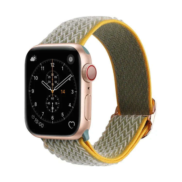 Dây đồng hồ nylon thay thế họa tiết sóng cho Apple Watch Series, 7 45mm / 6 & SE & 5 & 4 44mm / 3 & 2 & 1 42mm, 7 41mm / 6 & SE & 5 & 4 40mm / 3 & 2 & 1 38mm
